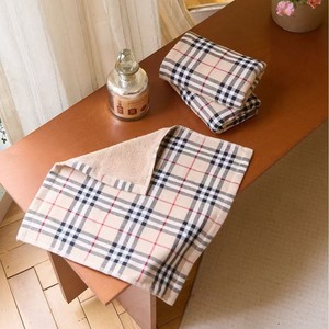 ชุดเครื่องนอนผ้าฝ้ายแท้ลายสก็อตสไตล์ญี่ปุ่น <span class=keywords><strong>MUJI</strong></span> แบบทอเรียบ รูปทรงสี่เหลี่ยม/สี่เหลี่ยมผืนผ้า ผ้าก๊อซเทอร์รี่เนื้อนุ่ม ซึมซับได้ดี - Product Image 2