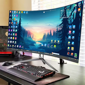 原始设备制造商批发工厂24 27 34英寸弯曲发光二极管游戏监视器1/2/3K 165Hz，带3440*1440丰富的游戏桌面界面 - Product Image 1