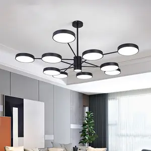 Đèn chùm phòng khách ánh sáng công suất cao phong cách Bắc Âu hiện đại đơn giản Đèn trang trí nội thất Acrylic LED trần đèn chùm