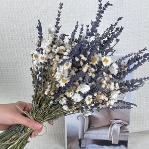 Bouquet éternel <span class=keywords><strong>de</strong></span> <span class=keywords><strong>fleurs</strong></span> séchées pour décorations <span class=keywords><strong>de</strong></span> mariage composé <span class=keywords><strong>de</strong></span> lavande et <span class=keywords><strong>de</strong></span> marguerites Cosmos pour la fête des mères Noël - Product Image 6