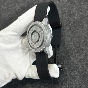 Nouvelle montre à quartz pour homme, Skull Twelve Galaxy Watch, acier inoxydable, cadran rotatif, boucle magnétique, bracelet en silicone, montre à quartz - Product Image 4