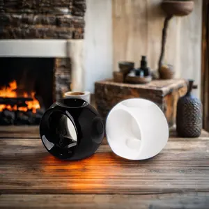Keramik Ätherisches Öl und Weihrauch Wachswärmer im europäischen Stil aromatisches Wachsschmelzgerät zum Entspannen