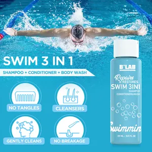Groothandel Private Label Gespecialiseerde Zwemmen Haar Shampoo En Conditioner Voor Het Verwijderen Van Chloor En Hard Water Negatieve Effecten