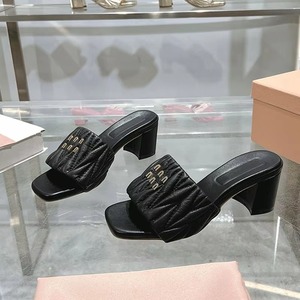 Top Designer One-Piece Women's High Heel <b>Sandal</b> Light Weight Sexy Slip-On Exposed Toes Soft Soles Casual Summer Outdoor - Product Image 1