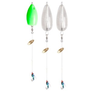 Aparejo de pesca con señuelos de muñeco de aguja, spinners y anzuelos para pesca de peces de agua dulce - Product Image 2