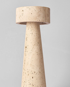 OEM/ODM disponibile lampada da tavolo in pietra travertino artigianale personalizzata per progetti di Hotel e ville - Product Image 3