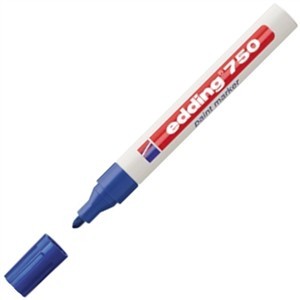 Edding 750 2-4mm Azul Rotulador de Laca Redondo - Product Image 1