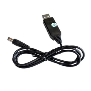 חם USB DC 5V 9V 12V צעד למעלה מודול ממיר USB כבל חשמל 2.1x5.5mm תקע