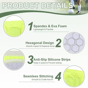<span class=keywords><strong>Espinilleras</strong></span> de fútbol para adultos con calcetín y espuma interior, <span class=keywords><strong>espinilleras</strong></span> de hockey personalizadas para protección de pantorrillas - Product Image 2