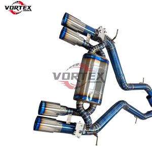 Sistema de Escape Catback VORTEX Grado 5 Ti Valvetronic para BMW F80 M3/F82 M4 2014-2018, Puntas Azules de Titanio Quemado, Tubo en X de 1.2mm de Grosor - Product Image 6