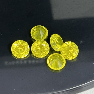Gema Suelta de YAG Cultivada en Laboratorio, Corte Redondo de 5-10 mm, Granate Sintético de Yttrium Aluminio para la Fabricación de Joyas - Product Image 2