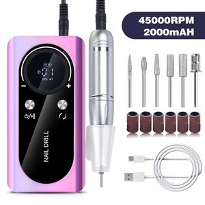 OEM Portable Rechargeable 45000RPM <b>Nail</b> <b>Drill</b> Machine Home Manicure Salon Gel <b>Nails</b> Polishing File <b>Nail</b> Polisher - Product Image 2
