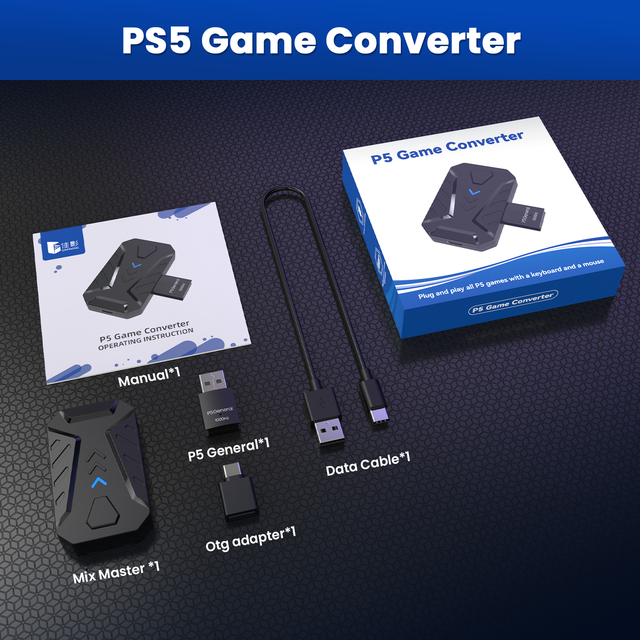 For PS5 Gaming Converter Game Converter Receiver for PS5 Games Adapter