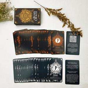 Cartes <span class=keywords><strong>Oracle</strong></span> <span class=keywords><strong>Runes</strong></span> Tarot, Édition Bicolore 48 Cartes - Product Image 6