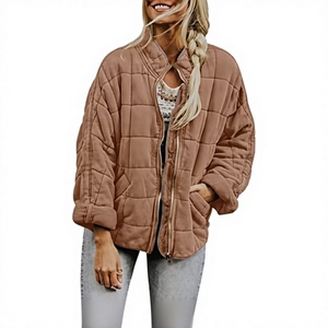Outdoor Blouson Windbreaker Insulated Custom Warm Quilted Casual Winter <b>Jacket</b> Waterproof Padded Woven Stand Zipper ODM for Men - Product Image 3