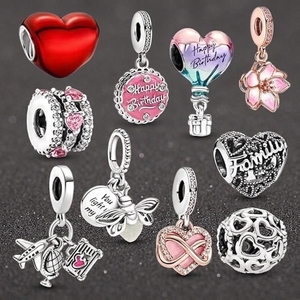 Kit de fabrication de bracelets avec perles d'espacement en zircon, breloques et pendentifs - Cadeau unisexe pour <span class=keywords><strong>maman</strong></span>, filles, adolescentes et famille - Product Image 4