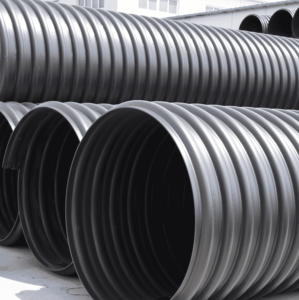 Труба дренажная гофрированная JinYiOu из ПНД/ПЭ, армированная стальным поясом, устойчивая к давлению, SN12.5, с гладкой внутренней стенкой, высокопрочная - Product Image 2