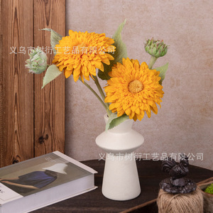 Fleurs artificielles, bouquet de fleurs en soie Primrose, décoration de mariage, décoration de la maison, artisanat de tissage, Chine - Product Image 3