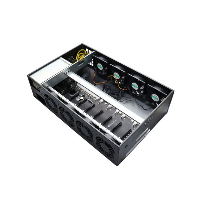 New 8 GPU B75 Full Tower ATX Computer Case with Power Supply & Fan 2500W/2000W in Stock