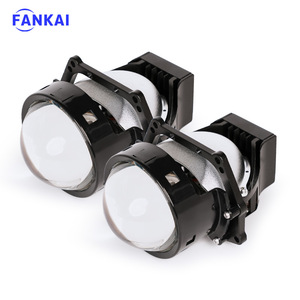 FANKAI <b>LED</b> <b>Headlight</b> 60W 12000LM 6000K 12V Dual Beam Projector Lens Universal Fit for Car Retrofit Upgrade - Product Image 1