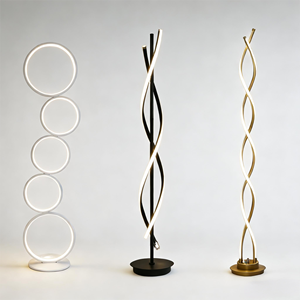 <span class=keywords><strong>Lampada</strong></span> da Terra di Lusso <span class=keywords><strong>con</strong></span> <span class=keywords><strong>Piume</strong></span> e Asta in Metallo Dorato, Luce Decorativa Romantica ed Elegante per Camera da Letto e Soggiorno - Product Image 6