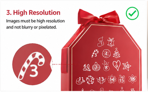 Custom Red Octagon Lid and Base Advent <b>Calendar</b> Box with Ribbon 25 Days Rigid Cardboard Christmas Blind Box Mystery Packaging - Product Image 2