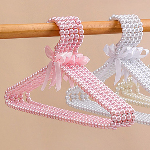 Cintres en <span class=keywords><strong>Plastique</strong></span> <span class=keywords><strong>Rose</strong></span> Perles pour Femmes - Product Image 1