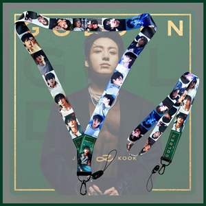 卸売<span class=keywords><strong>KPOP</strong></span>アイドルグループ防弾少年団JUNGKOOK GOLDENJK電話ストラップネックストラップ - Product Image 2