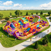 Château gonflable commercial à prix d'usine avec toboggan et trampoline pour location de fêtes d'enfants