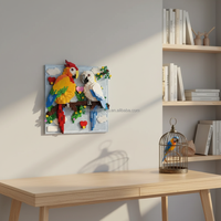 Brique Murale 3D en Plastique ABS, Modèle Animal Diamanté : Toucan, Caméléon, Perroquet – Décoration Maison, Éducation, Jouet DIY à Assembler