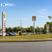 Panneau de signalisation personnalisé pour station-service, panneau d'affichage numérique LED extérieur pour les prix du carburant pour station-service