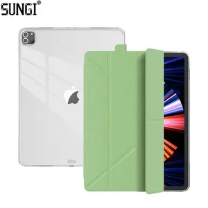 Most Popular Ultra-Thin Magnetic Case Smart Stand PU Leather TPU Back Cover Tablet Case for iPad 10.2 Inch