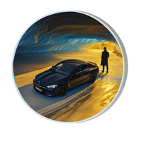 Nuevo producto, gran oferta, pantalla Led Circular/redonda para interior, logotipo redondo Led Circular de doble cara, restaurante de comida rápida