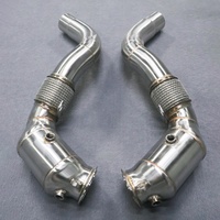 Tuyau d'échappement en acier inoxydable brossé 304 de 1,5 mm d'épaisseur, motif écailles de poisson, soudé, garantie cinq ans, pour X5 X5M 550i 850i G14 G15
