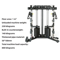 Appareil d'entraînement complet pour petits oiseaux, machine à crosstraining, entraîneur fonctionnel, rack à squats tout-en-un avec poulie double réglable