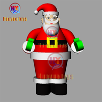 Modèle de Père Noël gonflable géant personnalisé de 12 m de haut, de qualité commerciale, imperméable, pour la décoration extérieure de Noël