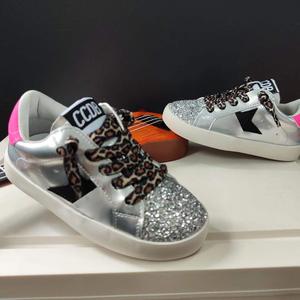 Nuovi arrivi per bambini scarpe argento basse MOQ Casual Star Design <span class=keywords><strong>Sneakers</strong></span> per bambine - Product Image 3