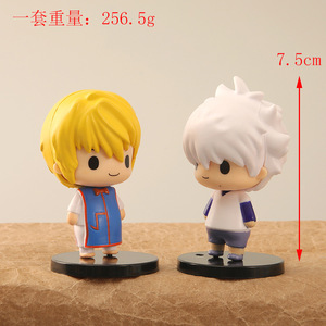 6 styles de figurines d'anime Hunter X Hunter, Gon, Killua, Kurapika, <span class=keywords><strong>Leorio</strong></span>, Hisoka, poupées, jouets, ornements - Product Image 2