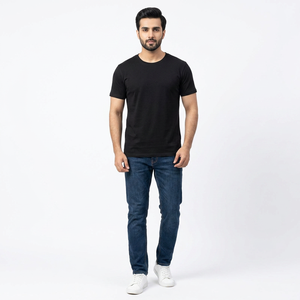 T-shirt de travail respirant à manches courtes, à séchage rapide, avec logo personnalisé OEM, pour le sport et les activités culturelles - Product Image 1