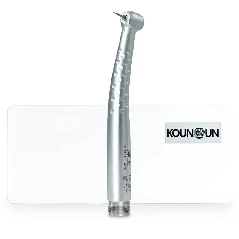 Koungsun produtos dentários preço de fábrica 2 furos peça de mão dental alta velocidade handpiece com único spray de água