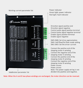 Lichuan MC860G 디지털 스테퍼 모터 드라이버 6A 모터 컨트롤러 팬 냉각 Nema 34 모터 스테퍼 마스크 기계 - Product Image 5