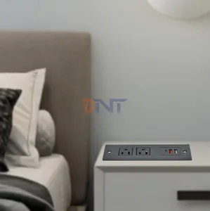 BNT neues Design ETL-zugelassen USA Möbel Tischplatte eingebaute Steckdose Steckdosen 2 Sofa-Steckdose Steckdosen mit Doppel-USB-Anschluss