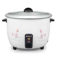 Micro cuiseur à riz 350W, appareil de cuisine domestique de petite taille 0,6l en forme de tambour