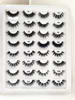 Vente en gros de cils en bande de coton 3D en vraie fourrure de vison, en vrac, pour cils artificiels naturels, épaisseur 0,07 mm, emballage OEM sous marque privée