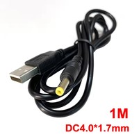 Câble de charge d'alimentation USB vers DC 4.0x1.7mm prise 5V 2A cordon de charge USB pour PSP 1000 2000 3000 1M Powe Line