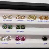 Moissanite champagne foncé taille ovale pierres précieuses en vrac VVS1 GRA prix de gros diamants Moissanite pour la fabrication de bijoux