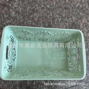 <b>Plastic</b> Rattan <b>Basket</b> Mold Rectangular Injection Molding For Kitchen Storage Daily Necessities P20 Material - Product Image 3