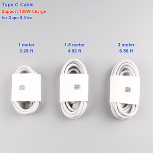 120W supervooc USB to Type C สายชาร์จเร็วสำหรับ OPPO VIVO OnePlus realme Android - Product Image 3