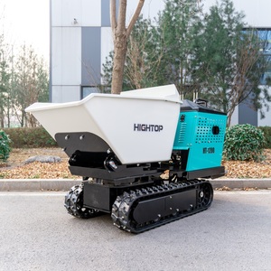 Mini-dumper chenillé économique avec pompe PLC pour le transport de fruits en verger, capacité de charge de 1200 kg, alimenté à l'essence - Product Image 3