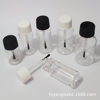 Bouteille en PET de 5ml avec couvercle de brosse, bouteille de retouche de 5ml, bouteille de vernis à ongles en plastique